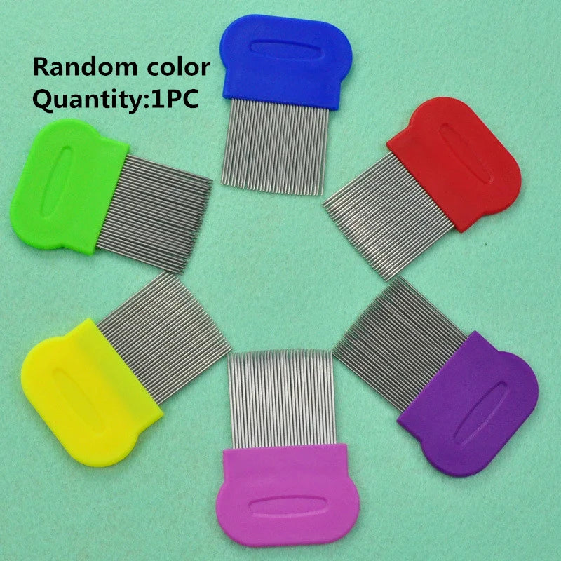 Stainless Steel Pet Grooming Hair Comb Long Thick Hair Fur Removal Flea and Lice Brush Pets Combs for Dog Cat Rabbit Guinea Pig