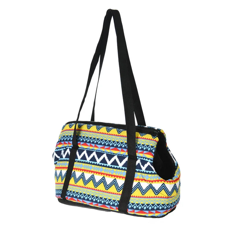 Portable Pet Sling Bag für Kleine Hunde & Katzen – Atmungsaktive Schultertasche mit Watermelon-Design