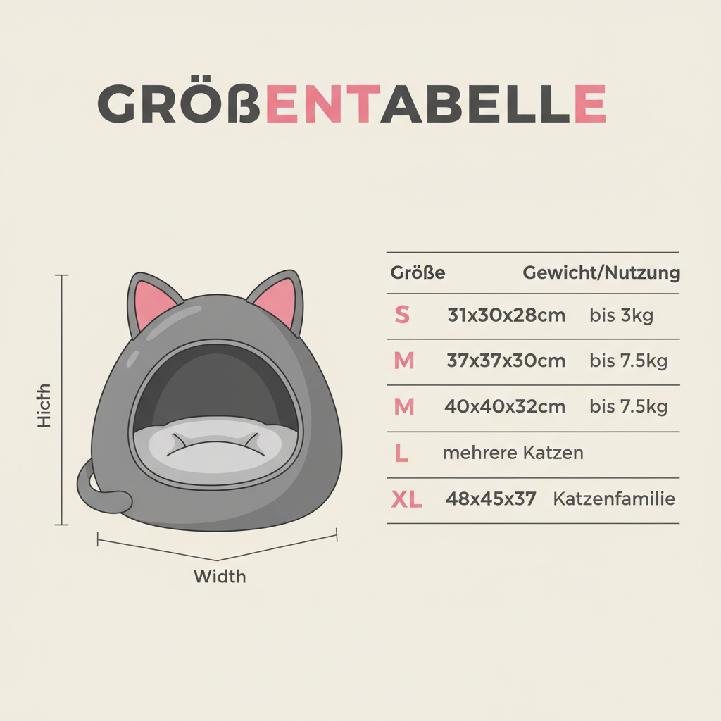 Größentabelle