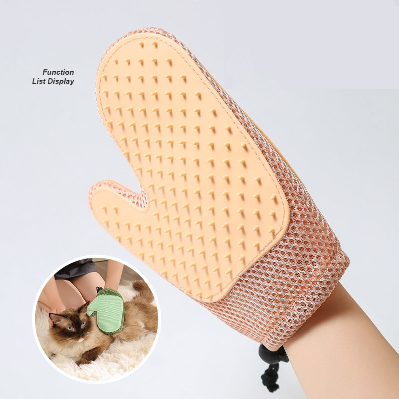 Grooming glove for dogs &amp; cats – 2-in-1 coat care &amp; massage glove