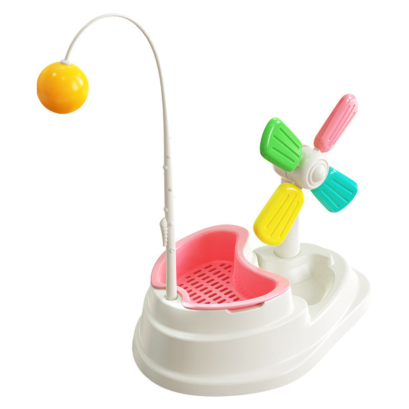 Cat toy with windmill &amp; catnip