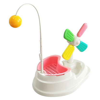 Cat toy with windmill &amp; catnip