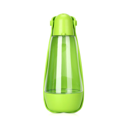 Portable Pet Water Bottle with Food Container – 2-in-1 Drinking Bottle for Dogs &amp; Cats on the Go