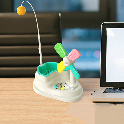 Cat toy with windmill &amp; catnip