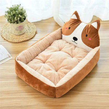 Cama para mascotas cálida para el invierno - Sofá lavable para perros y gatos de hasta 6 kg