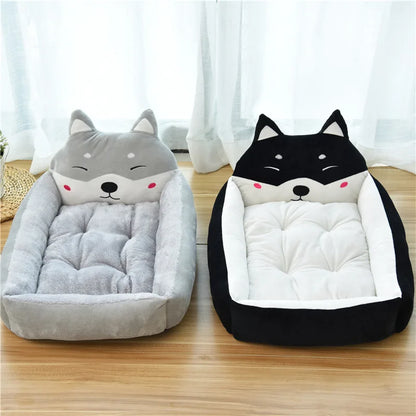 Cama para mascotas cálida para el invierno - Sofá lavable para perros y gatos de hasta 6 kg