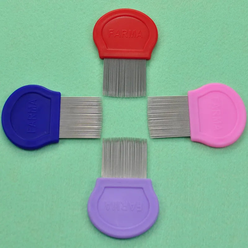 Stainless Steel Pet Grooming Hair Comb Long Thick Hair Fur Removal Flea and Lice Brush Pets Combs for Dog Cat Rabbit Guinea Pig