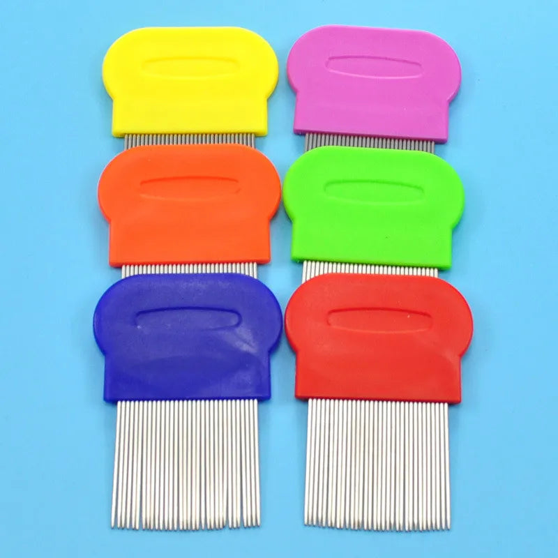 Stainless Steel Pet Grooming Hair Comb Long Thick Hair Fur Removal Flea and Lice Brush Pets Combs for Dog Cat Rabbit Guinea Pig