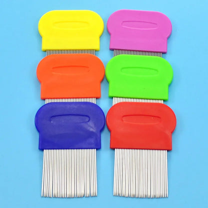 Stainless Steel Pet Grooming Hair Comb Long Thick Hair Fur Removal Flea and Lice Brush Pets Combs for Dog Cat Rabbit Guinea Pig