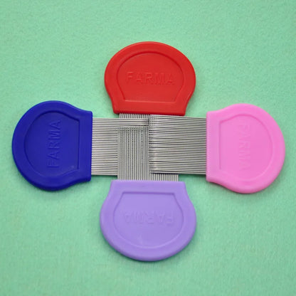 Stainless Steel Pet Grooming Hair Comb Long Thick Hair Fur Removal Flea and Lice Brush Pets Combs for Dog Cat Rabbit Guinea Pig