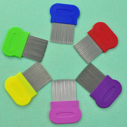 Stainless Steel Pet Grooming Hair Comb Long Thick Hair Fur Removal Flea and Lice Brush Pets Combs for Dog Cat Rabbit Guinea Pig