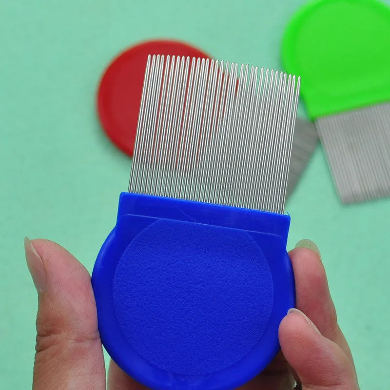 Stainless Steel Pet Grooming Hair Comb Long Thick Hair Fur Removal Flea and Lice Brush Pets Combs for Dog Cat Rabbit Guinea Pig