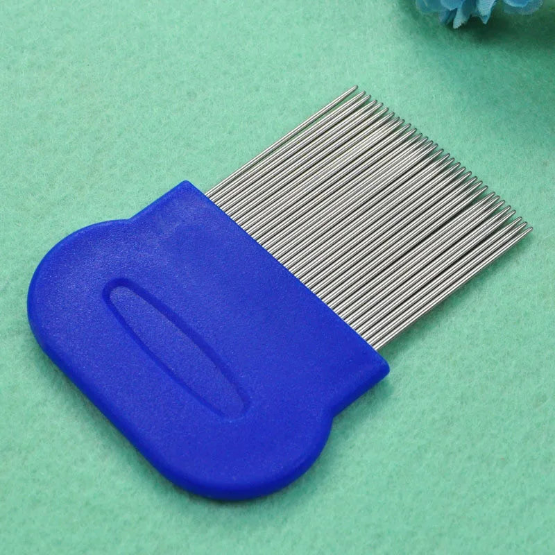 Stainless Steel Pet Grooming Hair Comb Long Thick Hair Fur Removal Flea and Lice Brush Pets Combs for Dog Cat Rabbit Guinea Pig