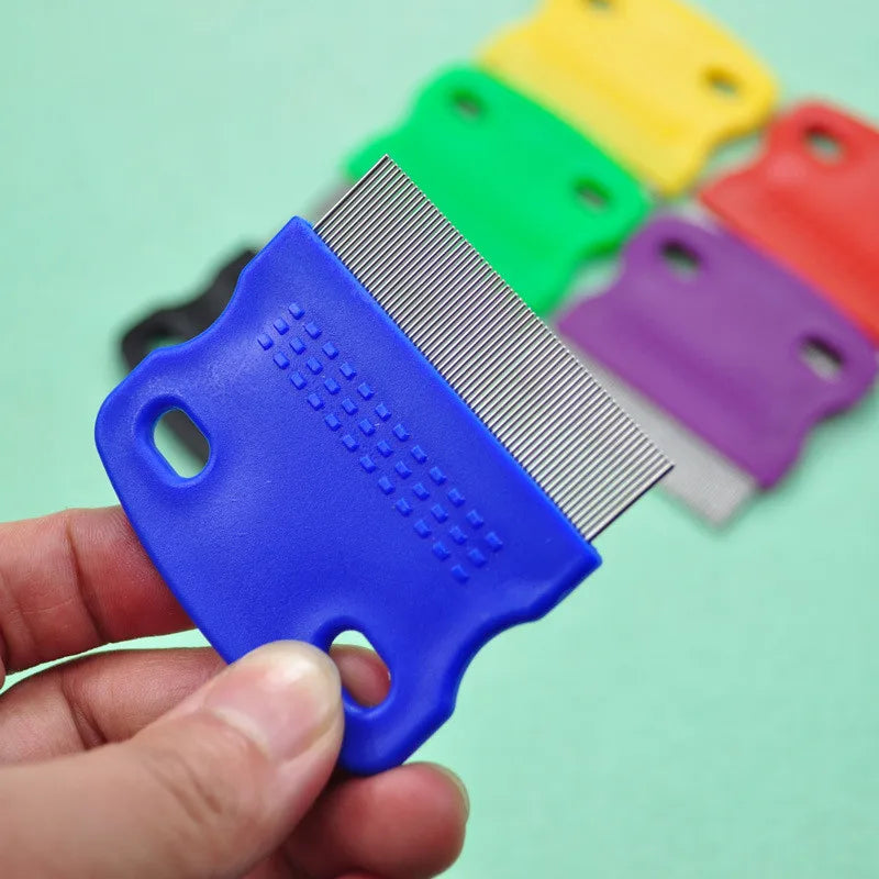 Stainless Steel Pet Grooming Hair Comb Long Thick Hair Fur Removal Flea and Lice Brush Pets Combs for Dog Cat Rabbit Guinea Pig