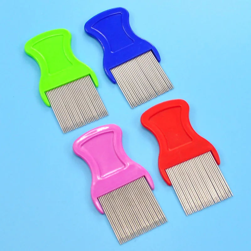 Stainless Steel Pet Grooming Hair Comb Long Thick Hair Fur Removal Flea and Lice Brush Pets Combs for Dog Cat Rabbit Guinea Pig