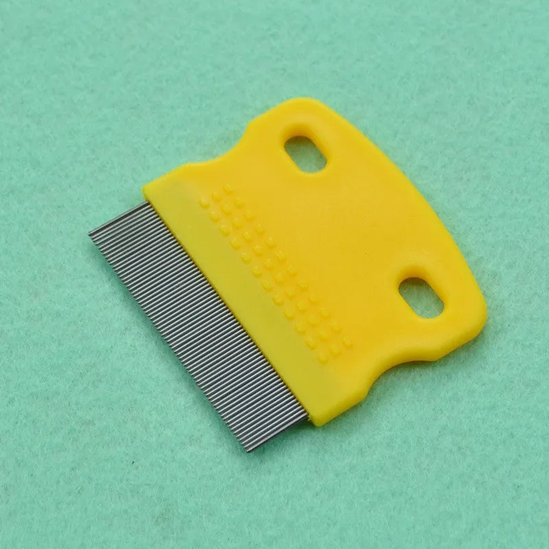 Stainless Steel Pet Grooming Hair Comb Long Thick Hair Fur Removal Flea and Lice Brush Pets Combs for Dog Cat Rabbit Guinea Pig