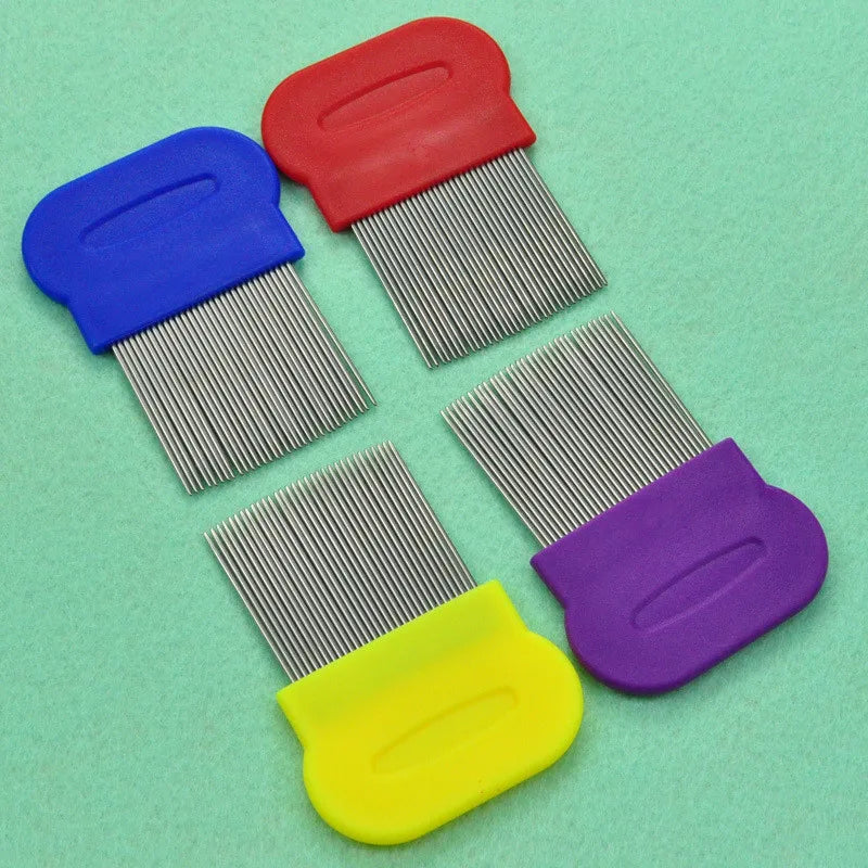 Stainless Steel Pet Grooming Hair Comb Long Thick Hair Fur Removal Flea and Lice Brush Pets Combs for Dog Cat Rabbit Guinea Pig