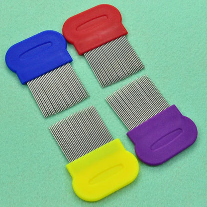 Stainless Steel Pet Grooming Hair Comb Long Thick Hair Fur Removal Flea and Lice Brush Pets Combs for Dog Cat Rabbit Guinea Pig
