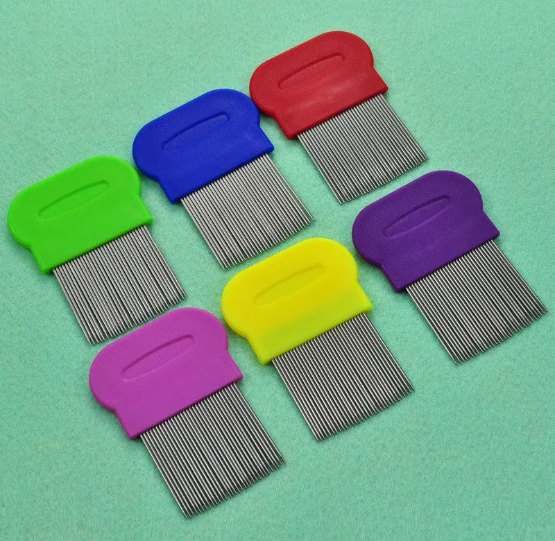 Stainless Steel Pet Grooming Hair Comb Long Thick Hair Fur Removal Flea and Lice Brush Pets Combs for Dog Cat Rabbit Guinea Pig