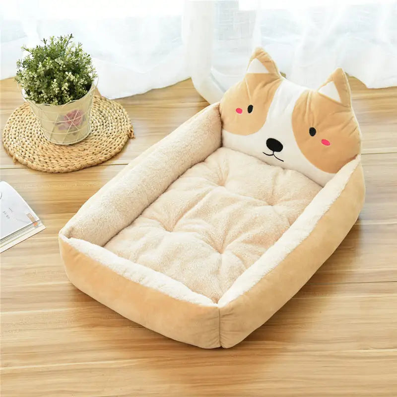 Cama para mascotas cálida para el invierno - Sofá lavable para perros y gatos de hasta 6 kg