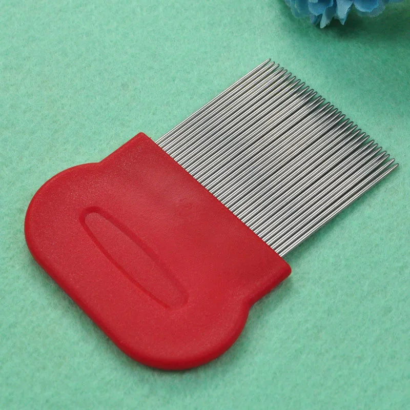 Stainless Steel Pet Grooming Hair Comb Long Thick Hair Fur Removal Flea and Lice Brush Pets Combs for Dog Cat Rabbit Guinea Pig