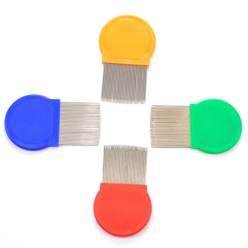 Stainless Steel Pet Grooming Hair Comb Long Thick Hair Fur Removal Flea and Lice Brush Pets Combs for Dog Cat Rabbit Guinea Pig