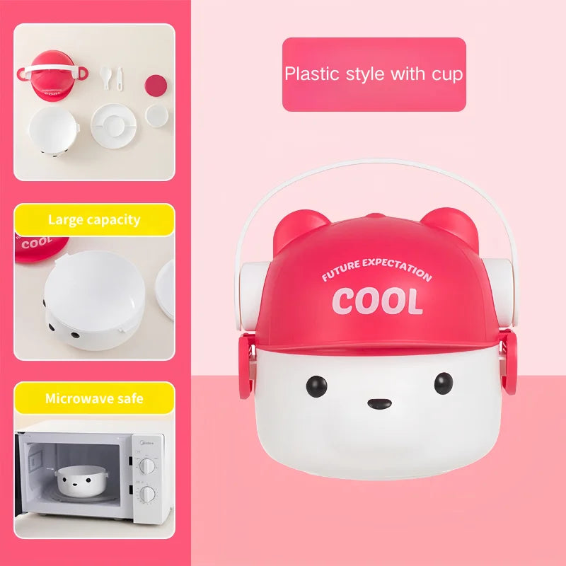 Lonchera de acero inoxidable 304 - A prueba de fugas y apta para microondas para la escuela