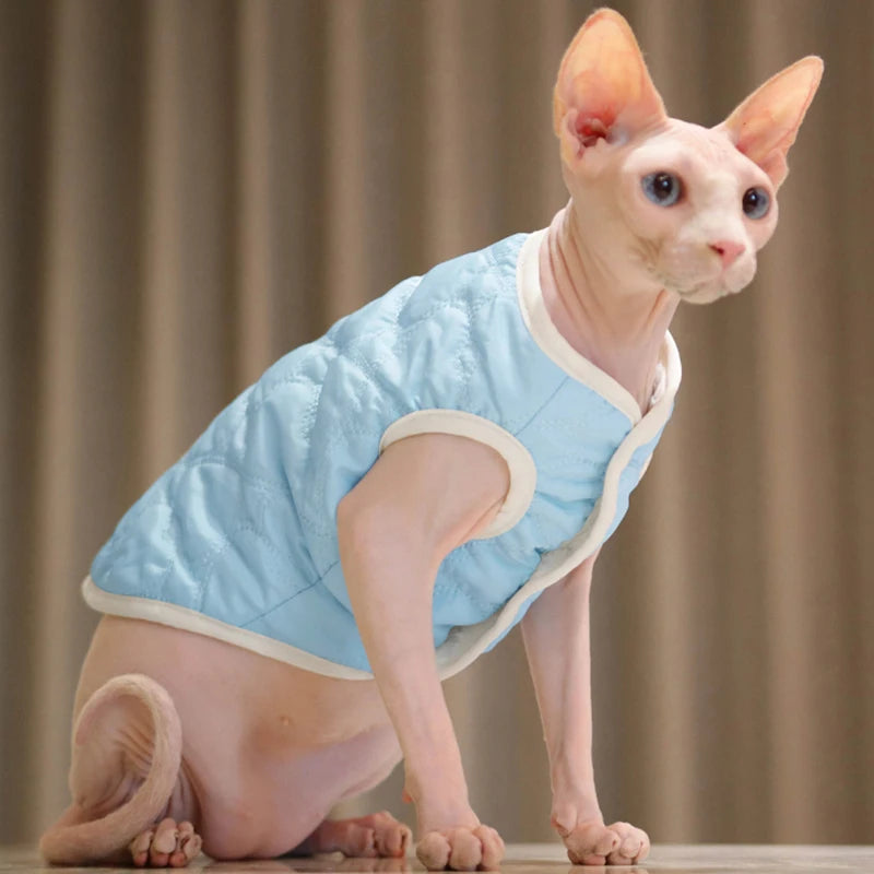 Warme Winterweste für Katzen und kleine Hunde – wasserabweisend, weich gefüttert, ideal für kalte Tage