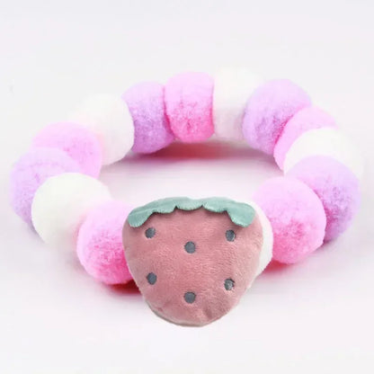 Dog Accessories Hair Ball Pet Collar Dog Necklace Cat Bib Cute Ball Pet Neckerchief for Photography Pet Collar Puppy Scarf