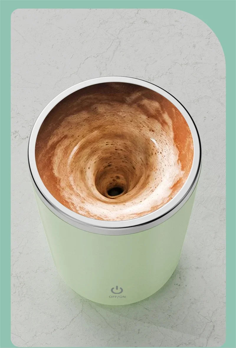 Electric Self-Stirring Coffee Mug 350ml – Automatic, Rechargeable &amp; Magnetic