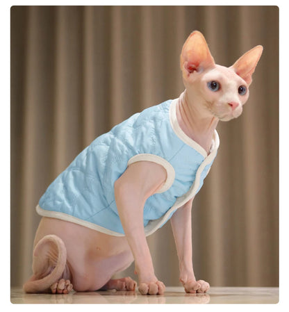 Warme Winterweste für Katzen und kleine Hunde – wasserabweisend, weich gefüttert, ideal für kalte Tage