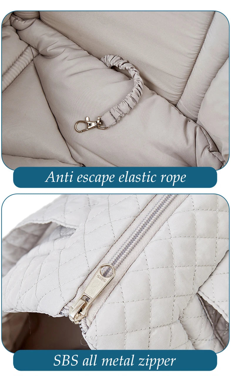 Pet Handbag for Cats - Quilted Shoulder Bag for Autumn &amp; Winter
