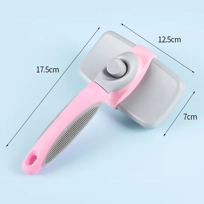 Selbstreinigende Haustierbürste – Edelstahlpflegebürste für Hunde & Katzen