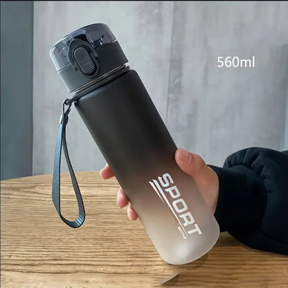 BPA-free sports water bottle 400ml/560ml – Leakproof for hiking, fitness &amp; outdoor activities