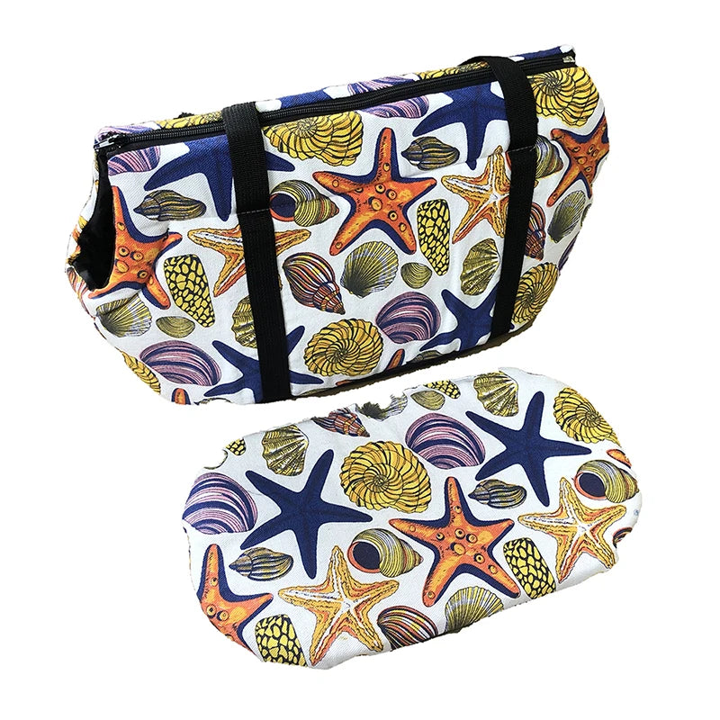 Portable Pet Sling Bag für Kleine Hunde & Katzen – Atmungsaktive Schultertasche mit Watermelon-Design