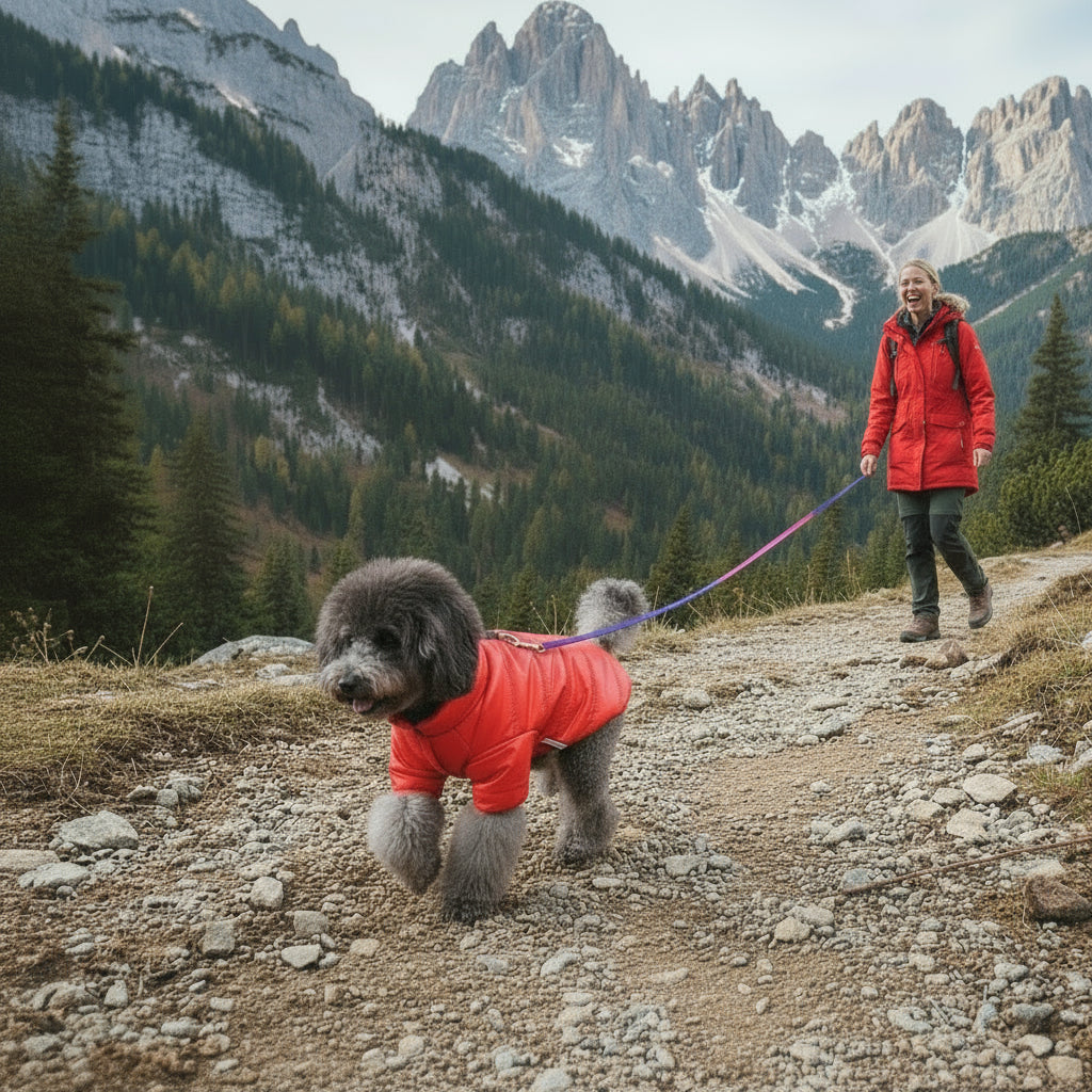 Wärmender Wintermantel für kleine Hunde – wasserdicht, reflektierend, modisch & kuschelig