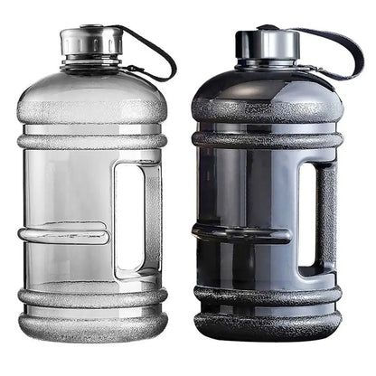 2L Sports Water Bottle - Large Drinking Bottle with Handle for Gym &amp; Training