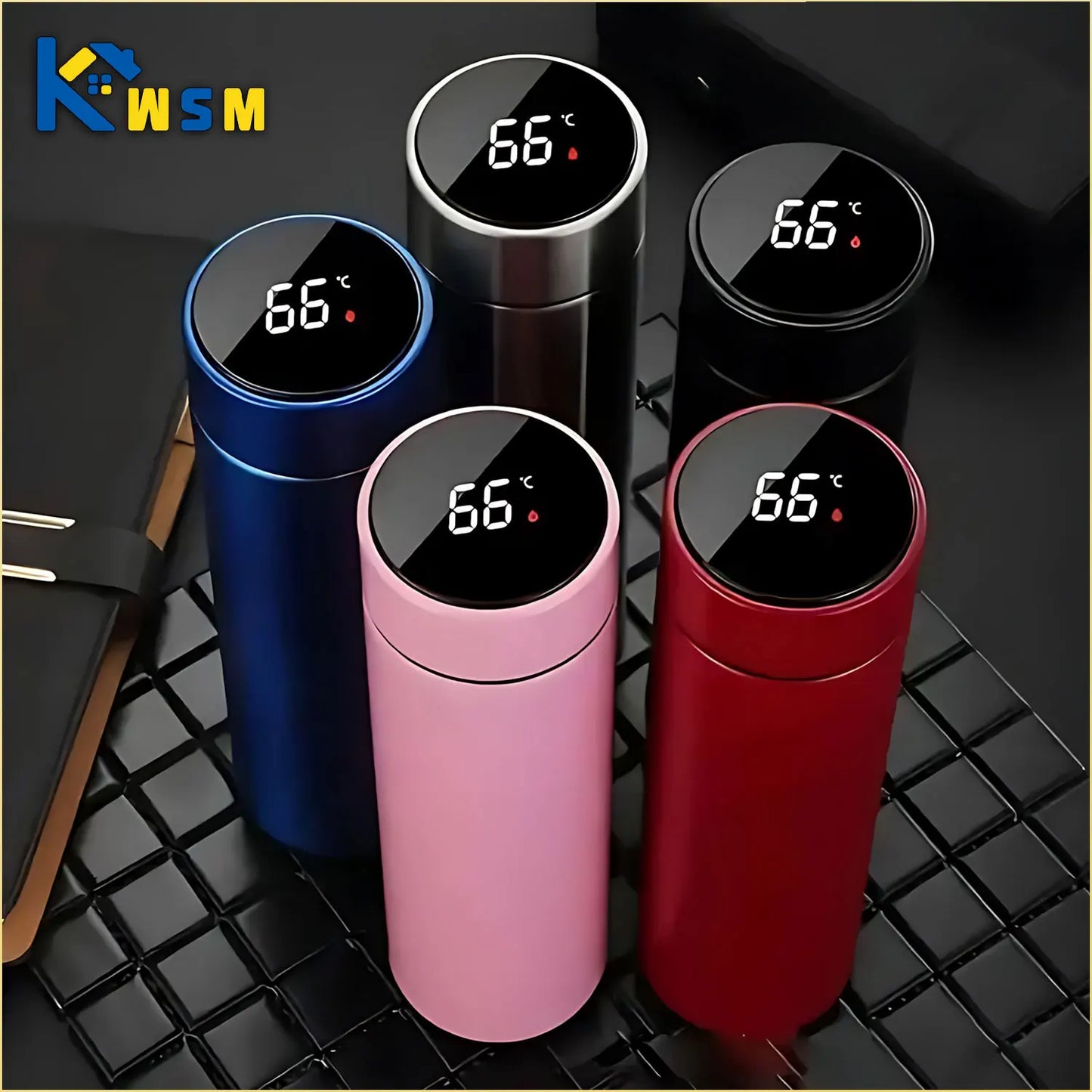 500ml Thermos Mug with Temperature Display – Stainless Steel Insulated Mug | Gift Idea