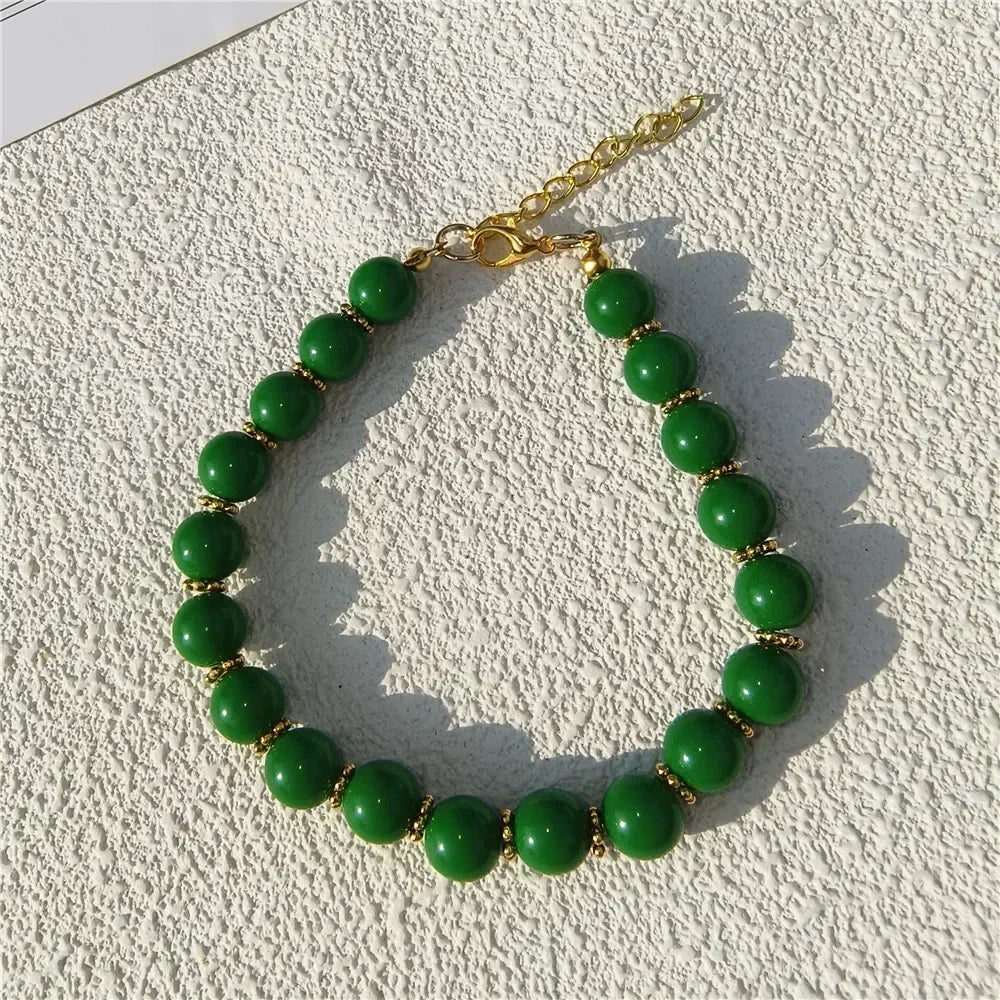 Buntes Perlen-Halsband für Hunde & Katzen – Handgefertigt, verstellbar & edles Design