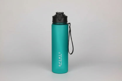 Botella deportiva de 1 l con marcador de tiempo y pajita: motivadora y a prueba de fugas.