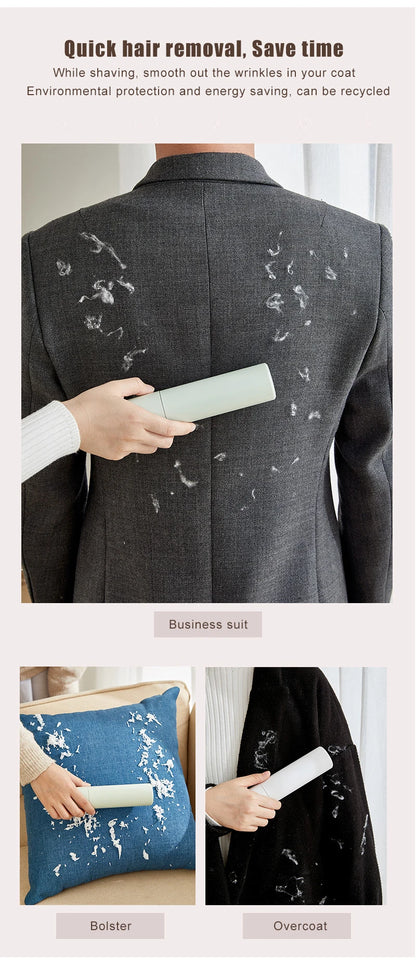 2-in-1 Tierhaarentferner Fusselrolle - Wiederverwendbar & Selbstreinigend für Kleidung & Möbel