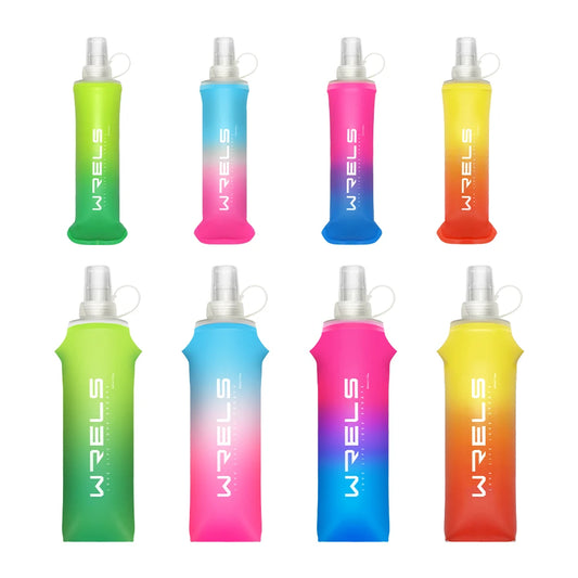 Botella plegable deportiva de TPU de 250 ml/500 ml - Ultraligera para correr, maratones y actividades al aire libre - 8 colores