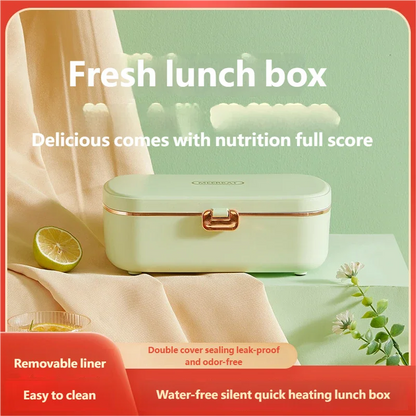 Electric stainless steel lunchbox - insulated food container for office &amp; on the go