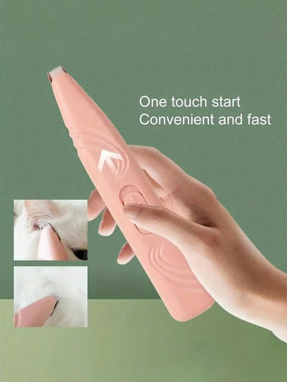 Electric pet hair trimmer for dogs &amp; cats - Quiet &amp; precise for paws, face &amp; body