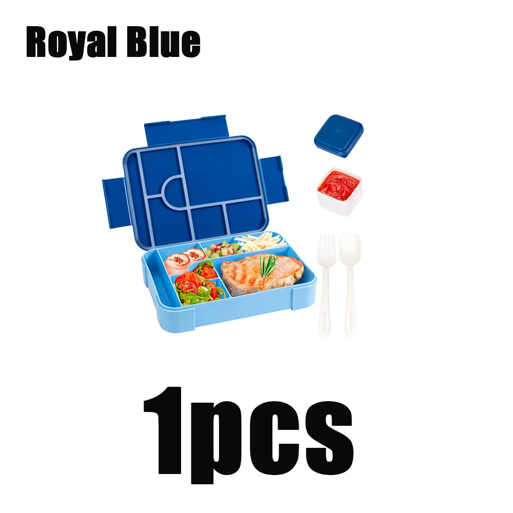 Fiambrera Bento de 1330 ml - A prueba de fugas con compartimentos para la oficina y la escuela