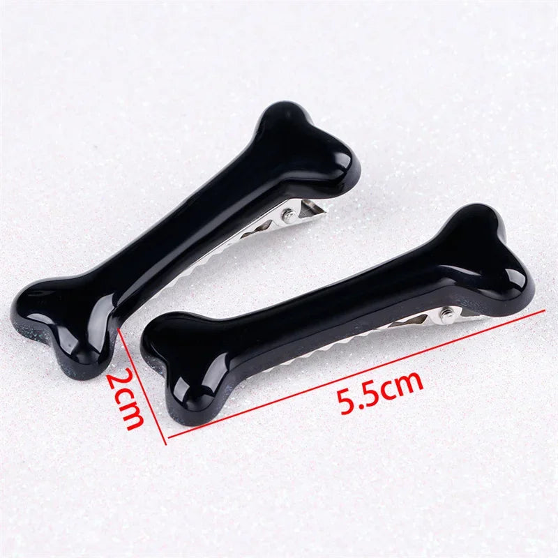 Hunde Haarspange in Knochenform – Stylische Fellhaar-Clips für Hunde & Katzen