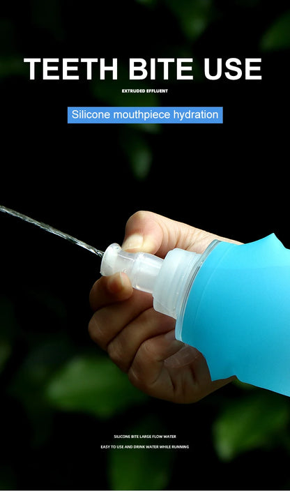 Botella plegable deportiva de TPU de 250 ml/500 ml - Ultraligera para correr, maratones y actividades al aire libre - 8 colores