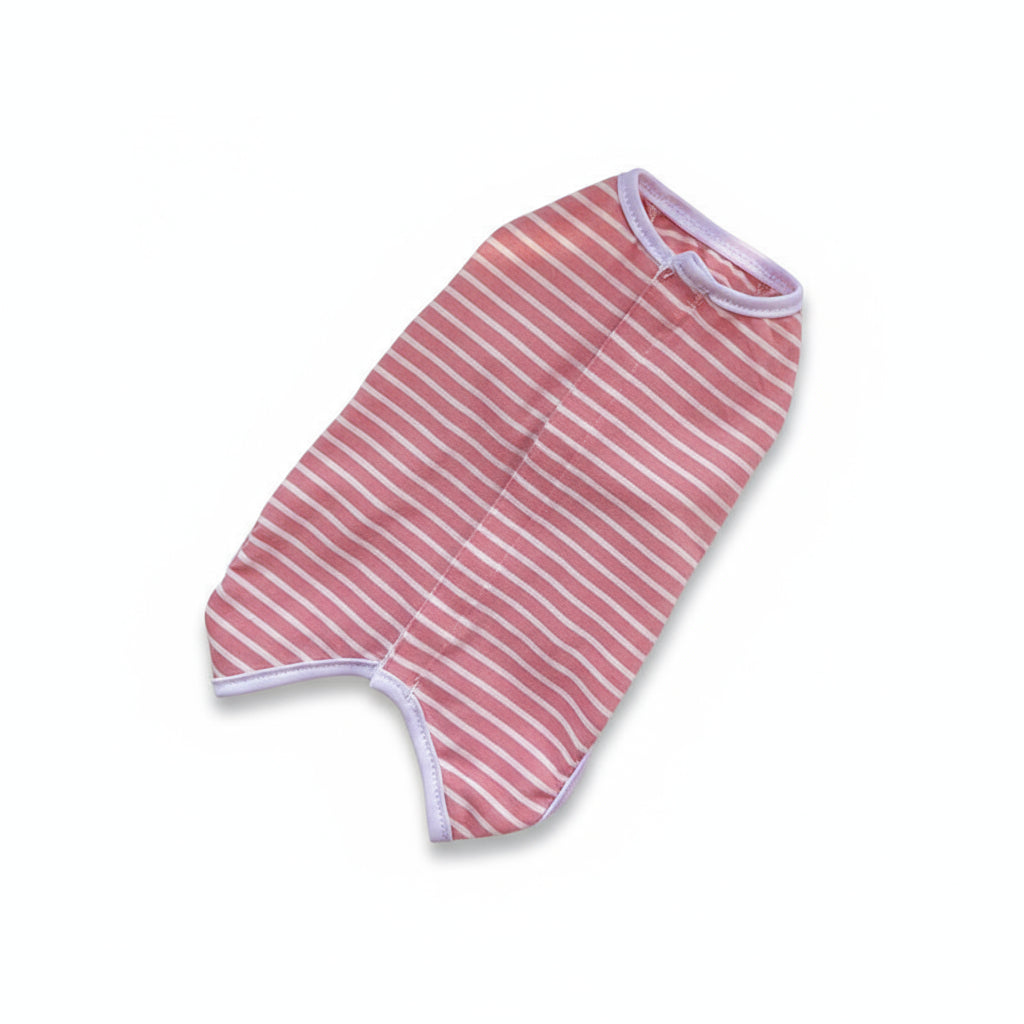 Gestreifte Schutzhose für Katzen und kleine Hunde – Atmungsaktive Baumwolle, komfortabler Sitz, ideal nach OP oder Sterilisation