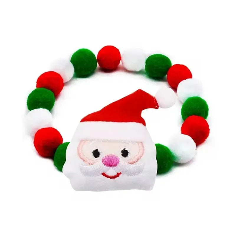 Weihnachtliches Haustier-Halsband mit Glöckchen – Verstellbarer Weihnachtskragen für Hunde & Katzen