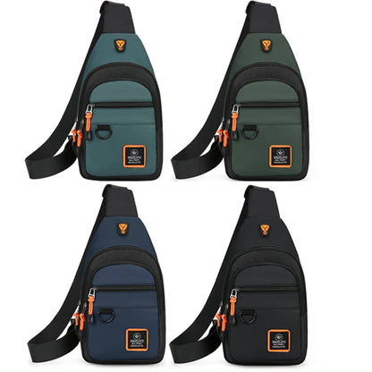 Bolso bandolera impermeable para hombre: ideal para senderismo, ciclismo y viajes.